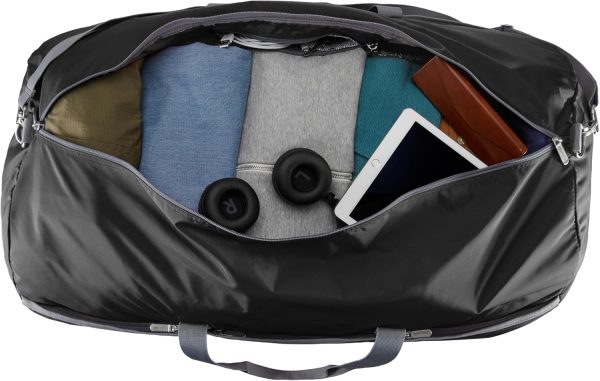 Large Duffel Bag (100L) for Travel, Travel Bag, with Multiple Zippered Pockets, Lightweight yet Durable Nylon Material, 50-Pound Weight Capacity, Black, 32.5"L x 17"W x 11.5"H - Image 5