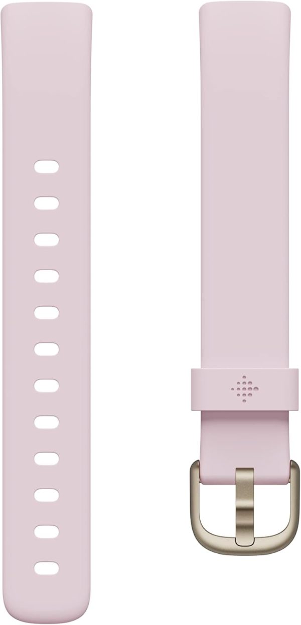 Fitbit Luxe Special Edition Fitness and Wellness Tracker, Gorjana Soft Gold Stainless Steel Parker Link Bracelet, One Size (S & L Peony Classic Bands Included) - Image 7