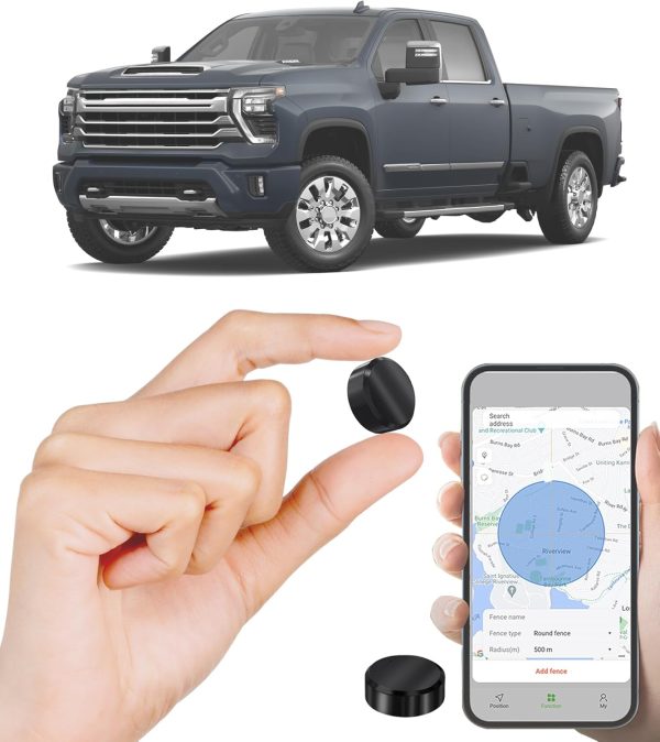 GPS Tracker for Vehicles - Real-Time GPS Tracker, Hidden Car Locator Tracking Device for Vehicles, Kids, Elderly, and Assets - No Monthly Fee, Compact & Discreet Security Solution