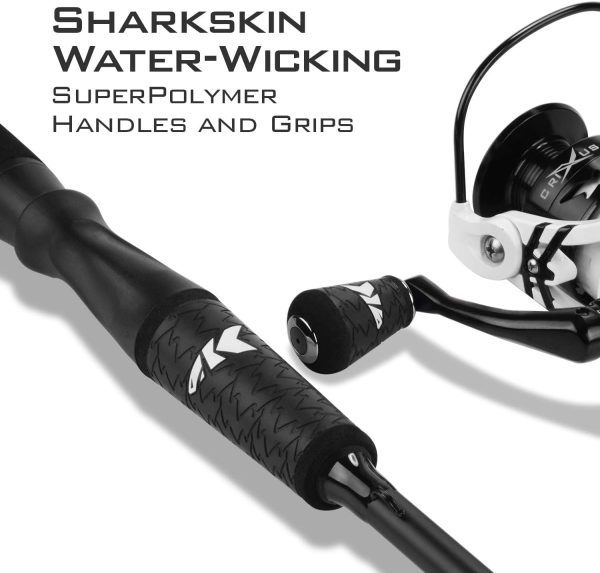 KastKing Crixus Fishing Rod and Reel Combo, Baitcasting Combo, IM6 Graphite Blank Rods,SuperPolymer Handle - Image 3