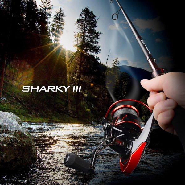 KastKing Sharky III Fishing Reel - New Spinning Reel - Carbon Fiber 39.5 LBs Max Drag - 10+1 Stainless BB for Saltwater or Freshwater - Oversize Shaft - Super Value! - Image 8