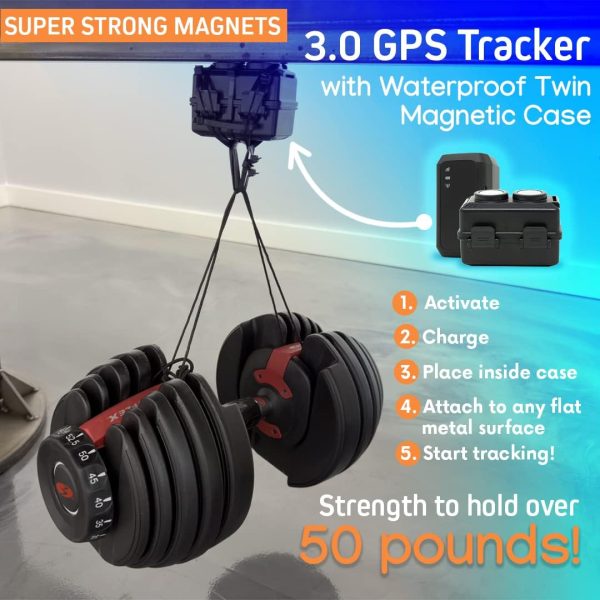 Optimus 3.0 GPS Tracker - Over 1 Month Battery - with Heavy Duty Waterproof Case and Powerful Magnets for Vehicles and Assets - Image 2