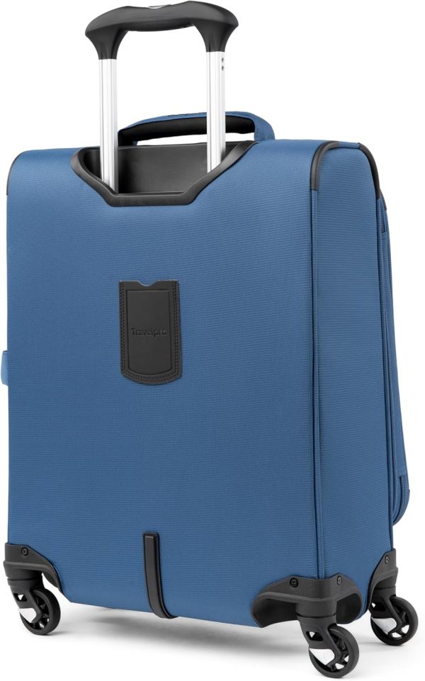 Travelpro Maxlite 5 Softside Expandable Carry on Luggage with 4 Spinner Wheels, Lightweight Suitcase, Men and Women, International, Ensign Blue, Carry on 19-Inch - Image 2