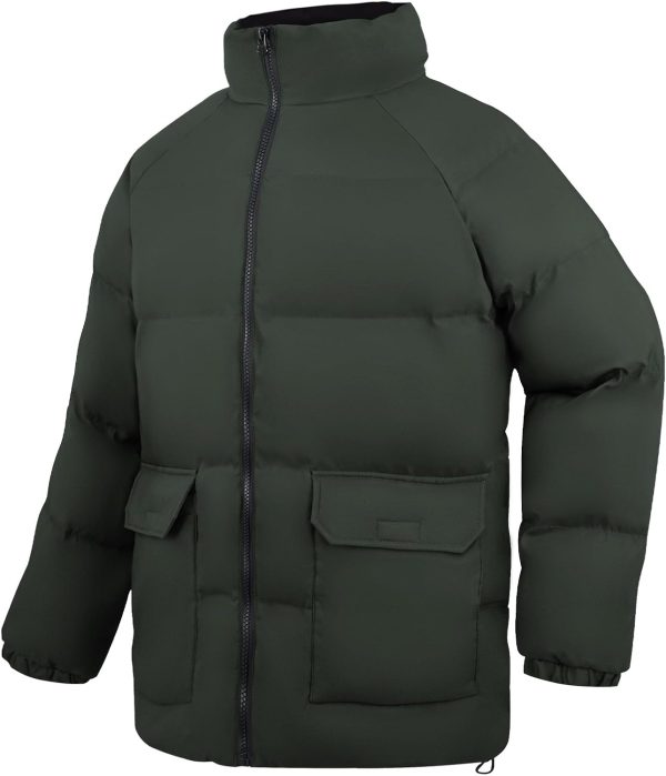 WEEN CHARM Men's Winter Puffer Bubble Coat Water-Resistant Insulated Jacket - Image 2