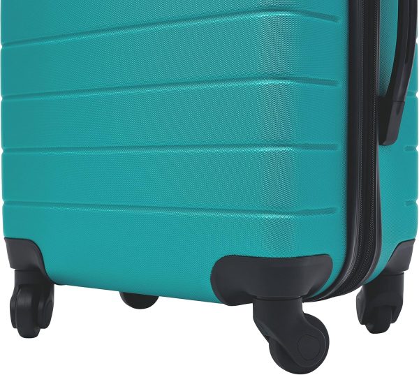 Wrangler Smart Luggage Cup Holder and USB Port, Teal, 2 Piece Set - Image 5