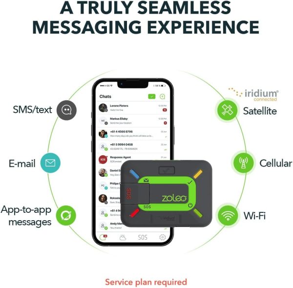ZOLEO Satellite Communicator – Two-Way Global SMS Text Messenger & Email, Emergency SOS Alerting, Check-in & GPS Location – Android iOS Smartphone Accessory - Image 2