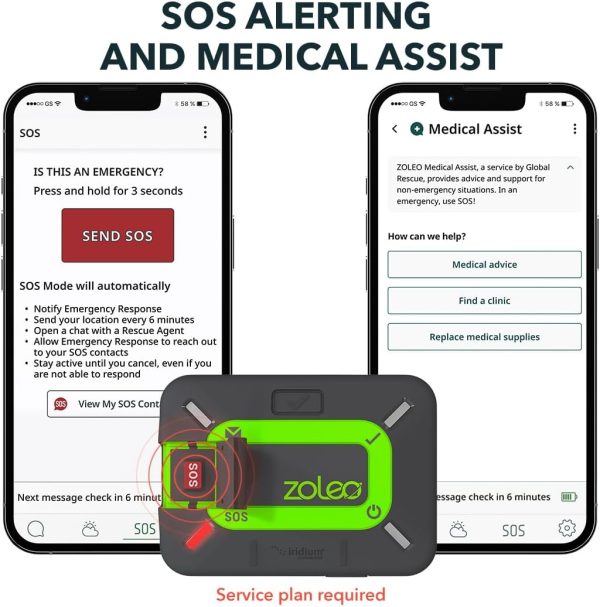 ZOLEO Satellite Communicator – Two-Way Global SMS Text Messenger & Email, Emergency SOS Alerting, Check-in & GPS Location – Android iOS Smartphone Accessory - Image 3