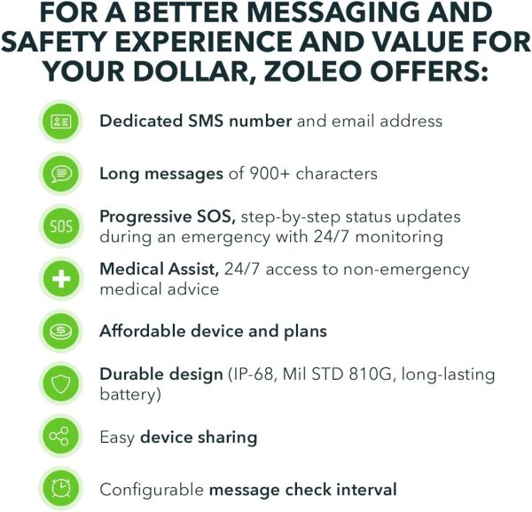 ZOLEO Satellite Communicator – Two-Way Global SMS Text Messenger & Email, Emergency SOS Alerting, Check-in & GPS Location – Android iOS Smartphone Accessory - Image 8